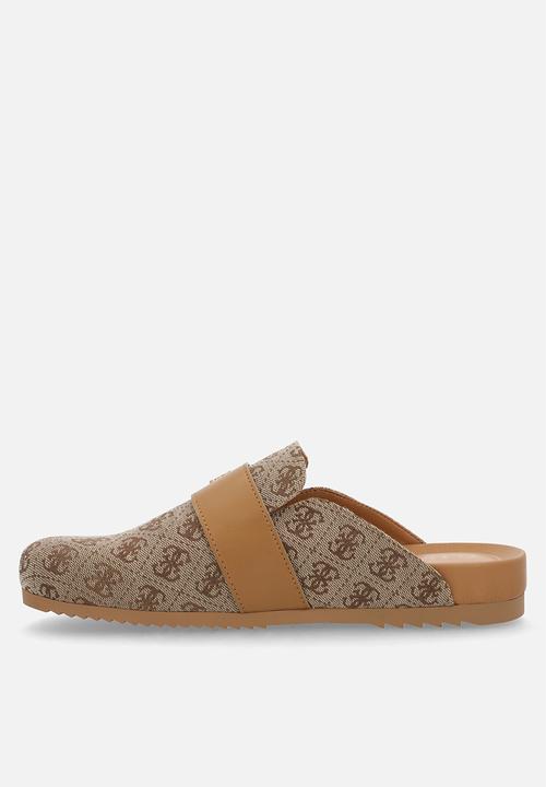 GUESS - Galavanta slipper - beige+brown01/caramel g4