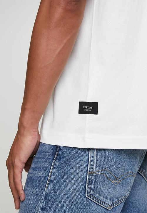 Replay - Piece Dyed Heavy Jersey Cotton T-shirt - White