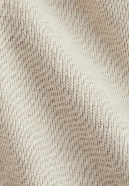 H&M - Loose-fit fine-knit top - light beige marl 