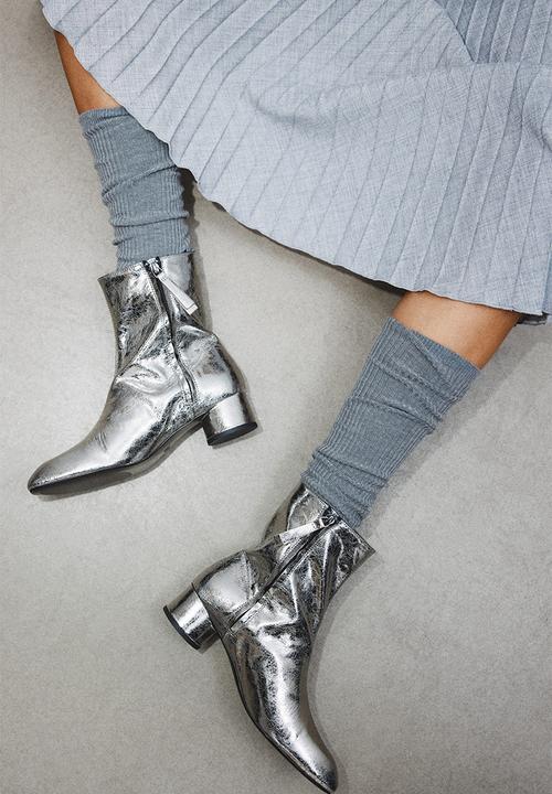H&M - Ankle boots - silver-coloured