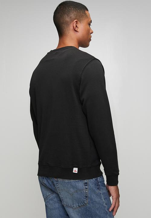 Replay - Cotton Terry Fleece Pull Over - Black