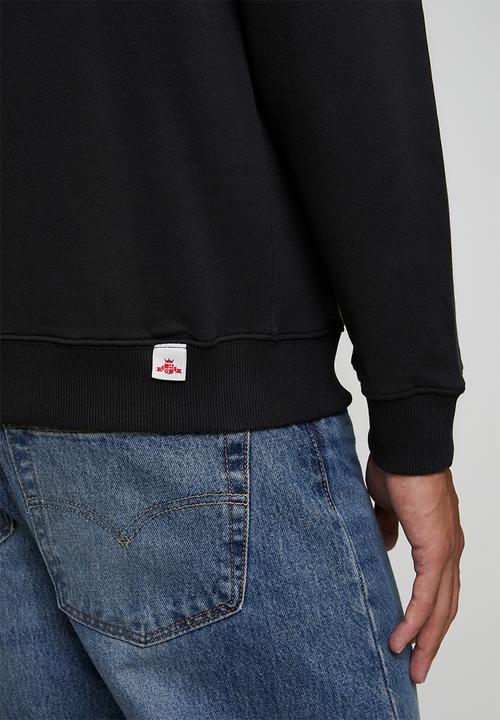 Replay - Cotton Terry Fleece Pull Over - Black