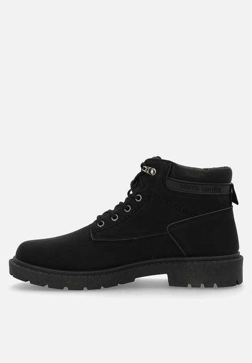 Pierre Cardin - Tim Lace Up Boot - Black Mono