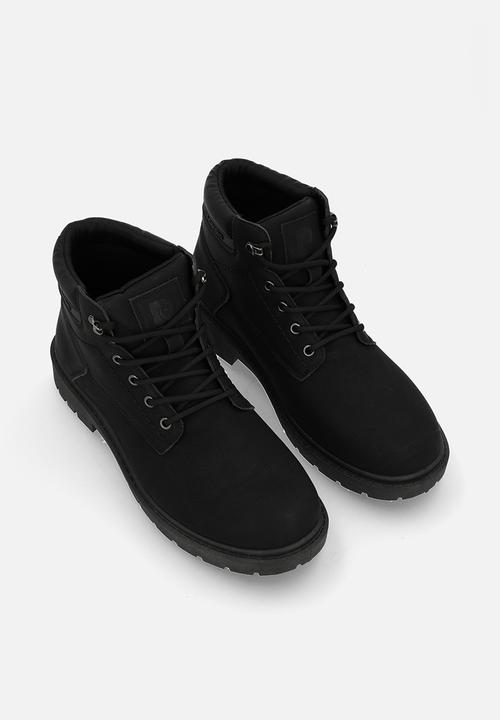 Pierre Cardin - Tim Lace Up Boot - Black Mono