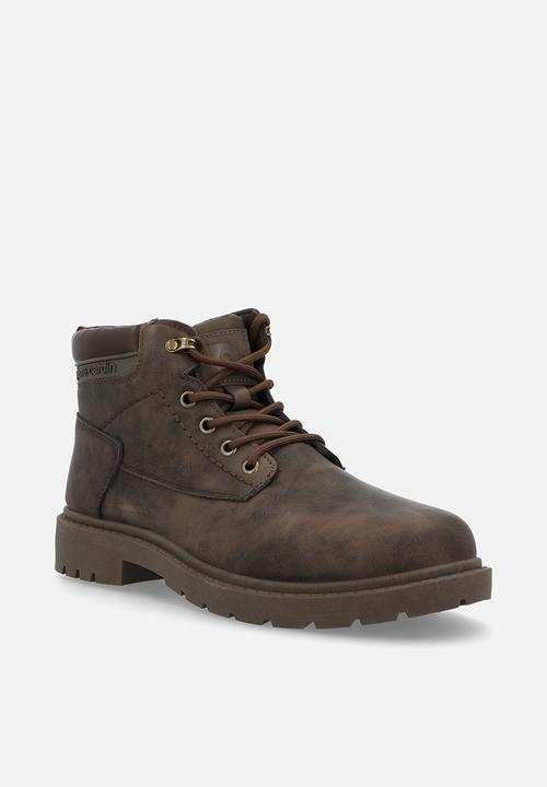 Pierre Cardin - Tim Lace Up Boot - Brown Mono