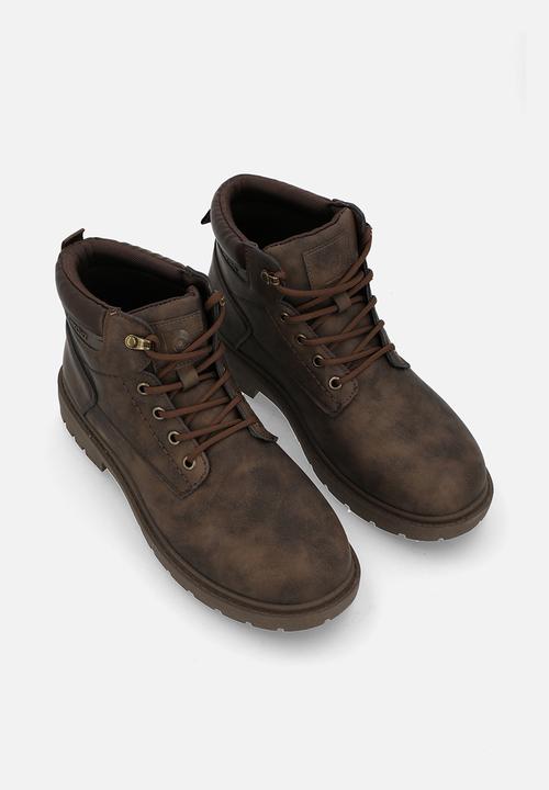 Pierre Cardin - Tim Lace Up Boot - Brown Mono