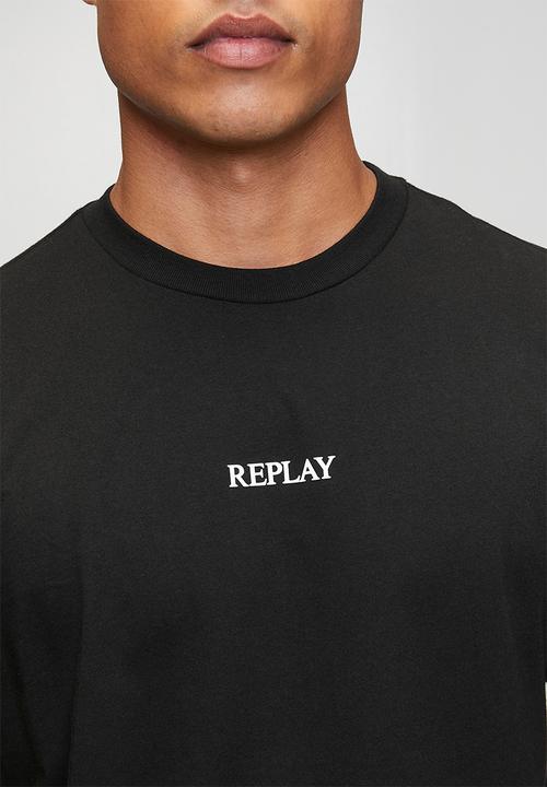Replay - Piece Dyed Heavy Jersey Cotton T-shirt - Black