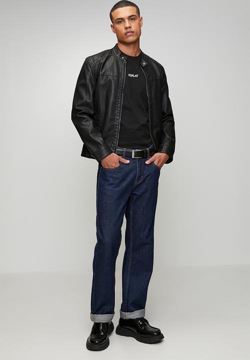 Replay - Piece Dyed Heavy Jersey Cotton T-shirt - Black