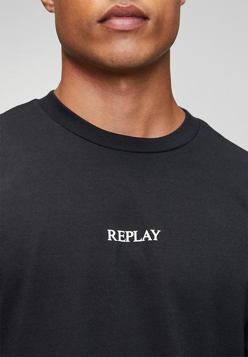 Replay - Basic Logo T-Shirt - Navy