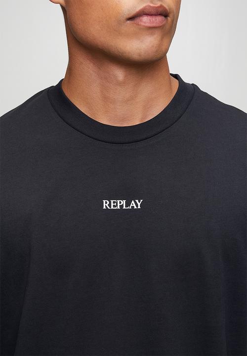 Replay - Piece Dyed Heavy Jersey Cotton T-shirt - Navy