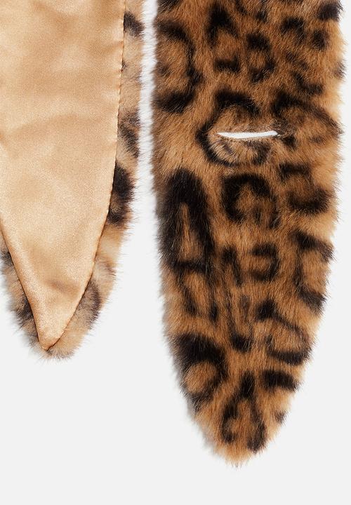 H&M - Scarf - beige leopard print