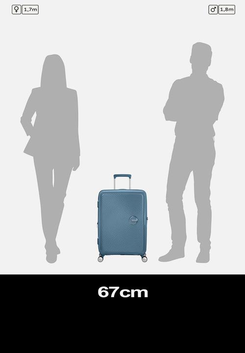 American Tourister - At Soundbox Medium Spinner - Stone Blue
