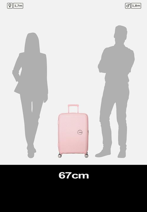 American Tourister - At Soundbox Medium Spinner - Pastel Pink