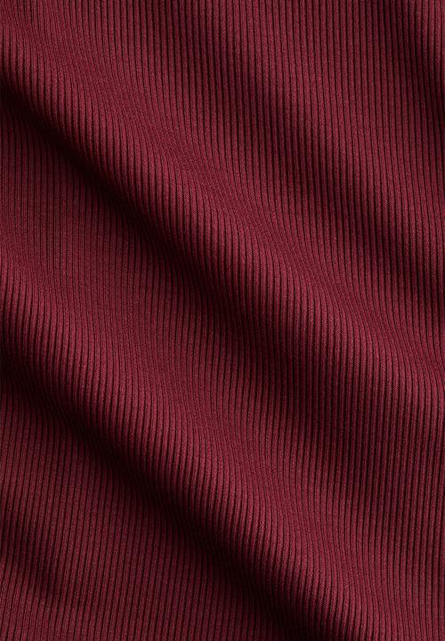 H&M - Flared-skirt polo dress - burgundy