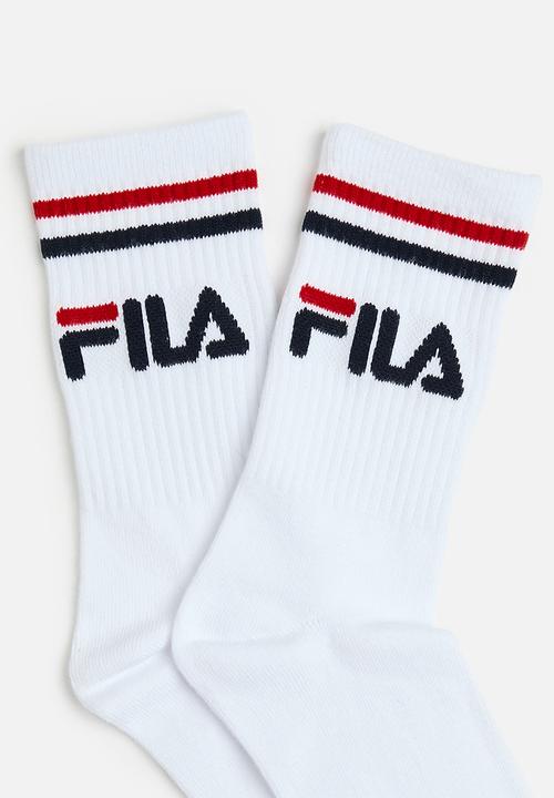 FILA - Stallone tube sock ladies 2 pack - white/white