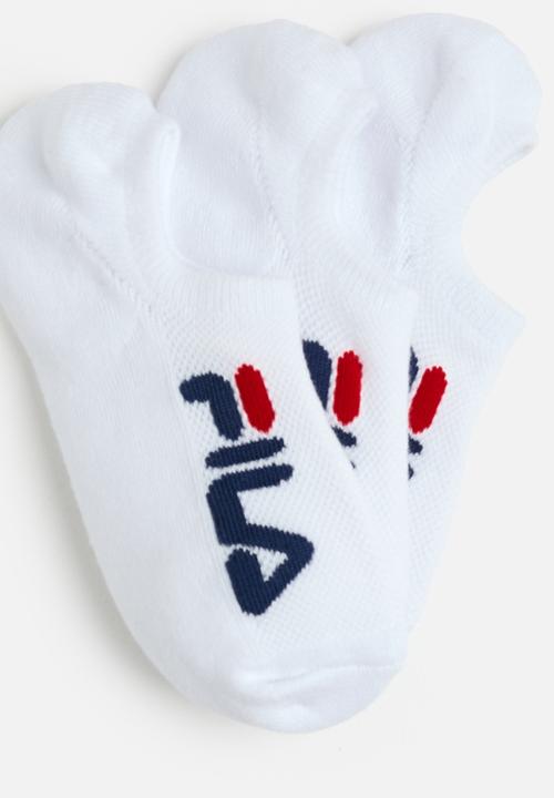 FILA - Emily no show ankle sock 3 pack - white/white/white