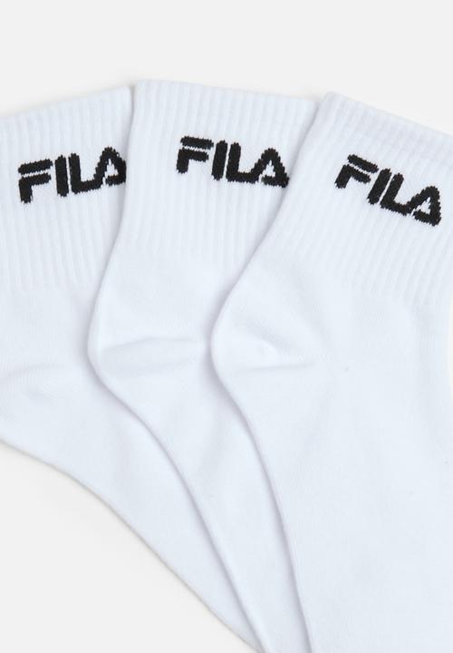 FILA - Mary crew sock 3 pack - white/white/white