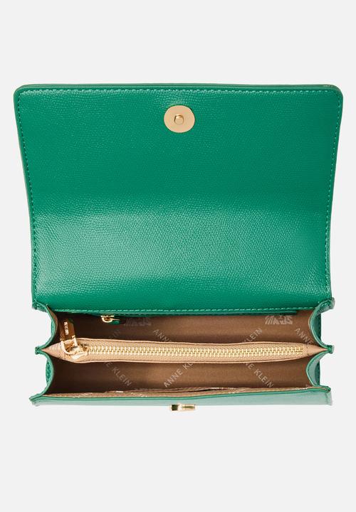 Anne Klein - Cambodia Flap Saddle W/ Detachable Strap Bag-Palm Leaf