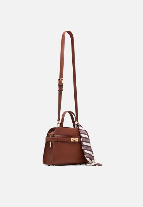 Anne Klein - Cambodia Medium Satchel W/ Detachable Strap Bag - Hazelnut