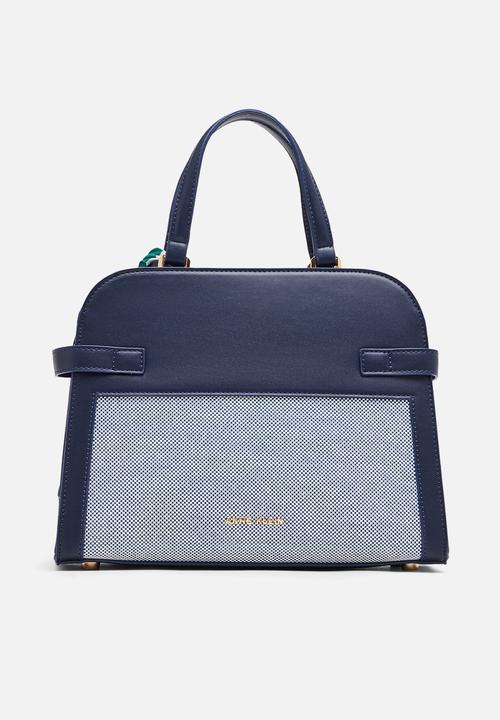 Anne Klein - Cambodia Medium Satchel W/ Detachable Strap Bag - Navy