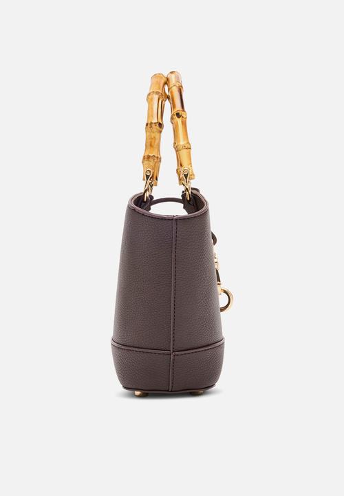 Anne Klein - Cambodia Rounded Mini Tote W/ Detachable Strap Bag-Espresso