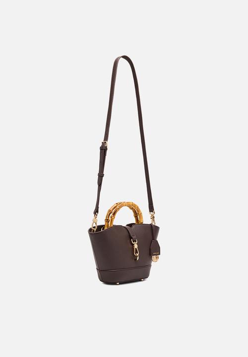 Anne Klein - Cambodia Rounded Mini Tote W/ Detachable Strap Bag-Espresso