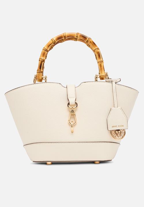 Cambodia Rounded Mini Tote W/ Detachable Strap Bag-Pearl White
