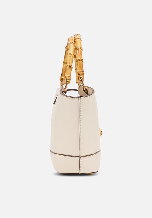 Anne Klein - Cambodia Rounded Mini Tote W/ Detachable Strap Bag-Pearl White