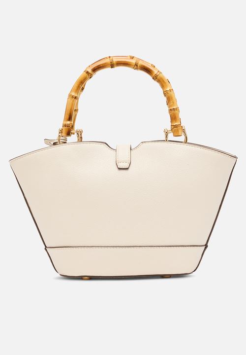 Anne Klein - Cambodia Rounded Mini Tote W/ Detachable Strap Bag-Pearl White