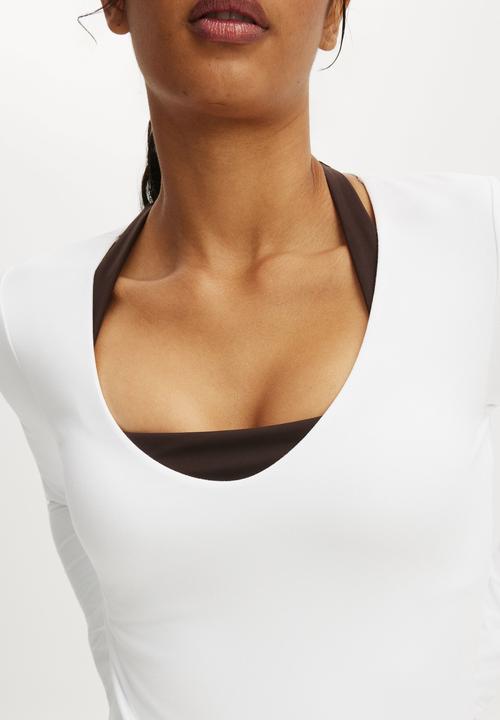 Cotton On - Ultra Soft Scoop Neck Long Sleeve - White