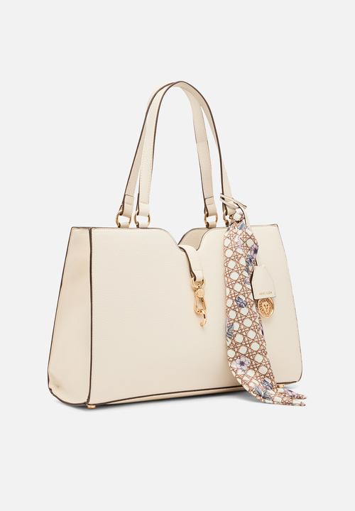Anne Klein - Cambodia East West Tote Bag - Pearl White