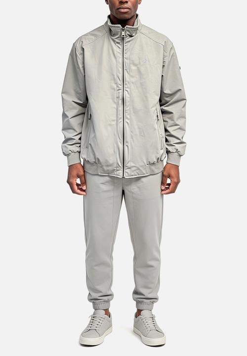 POLO - Donald Long Sleeve Badge Harrington Jacket - Grey
