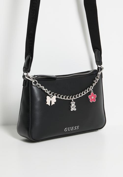 GUESS - Fiora mini top zip bag- black