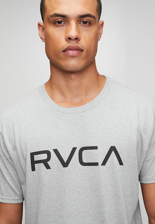 RVCA - Big Rvca Short Sleeve Tee - Grey Noise Mocktwist - Black Logo