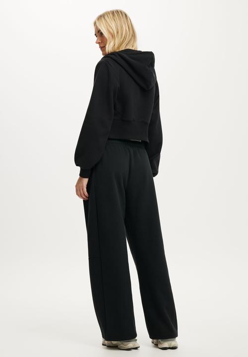 Cotton On - Plush Adjustable Balloon Sweatpant - Black
