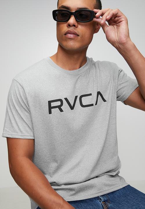 RVCA - Big Rvca Short Sleeve Tee - Grey Noise Mocktwist - Black Logo