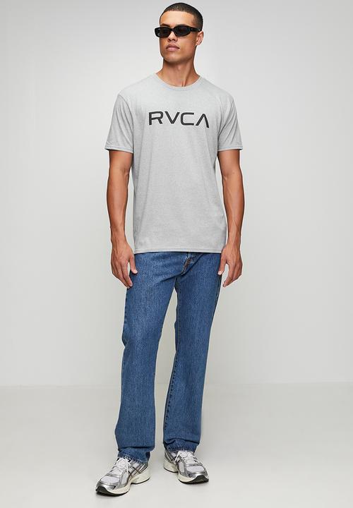 RVCA - Big Rvca Short Sleeve Tee - Grey Noise Mocktwist - Black Logo