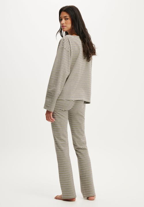 Cotton On - Dreamy soft flare pant - jamie stripe seagrass