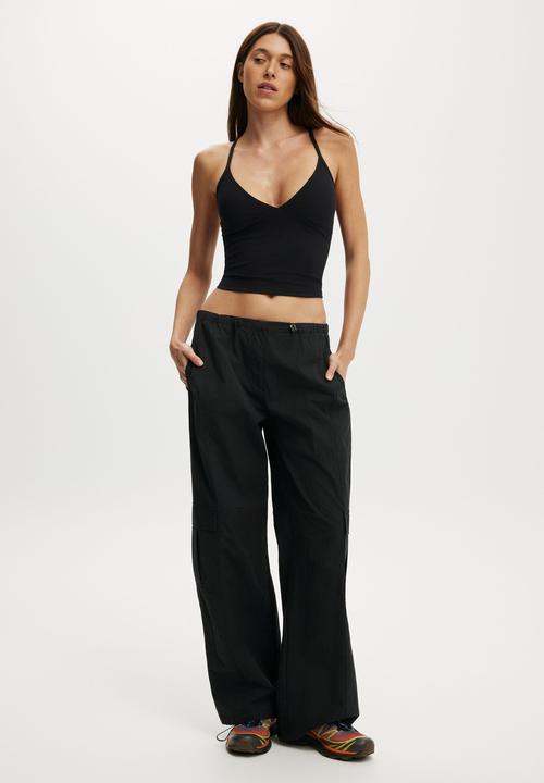Cotton On - Active Woven Utility Pant - Black