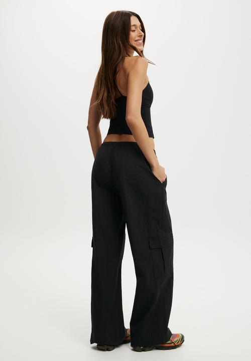 Cotton On - Active Woven Utility Pant - Black