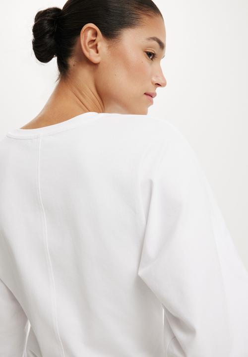 Cotton On - Blair Batwing Long Sleeve - White