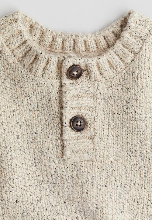H&M - Henley jumper - light beige