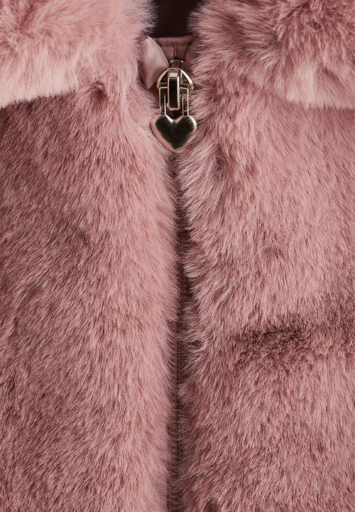 H&M - Fluffy jacket - dusty pink