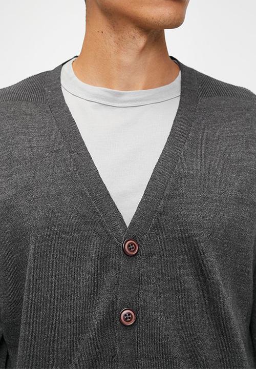 Brave Soul - Knitwear - Dark Charcoal Marl
