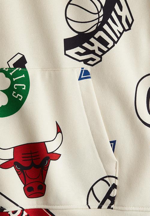 H&M - Printed hoodie - light beige/nba 
