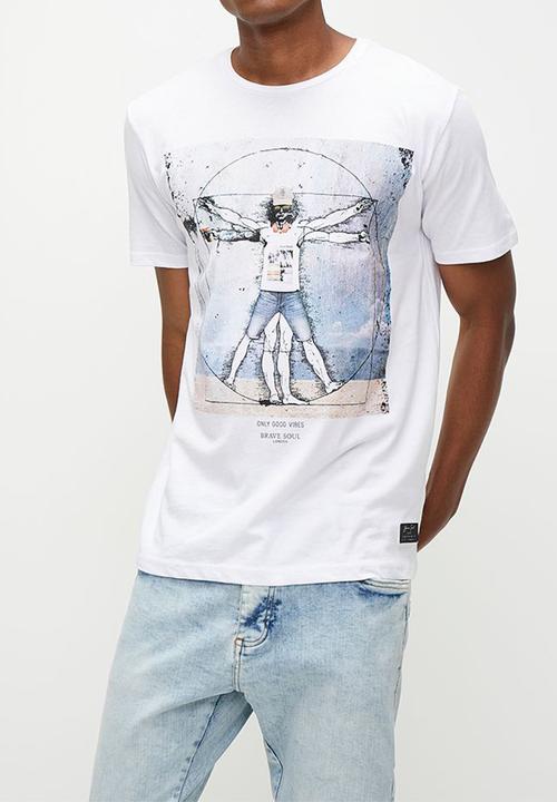 Brave Soul - T-shirts - Optic White