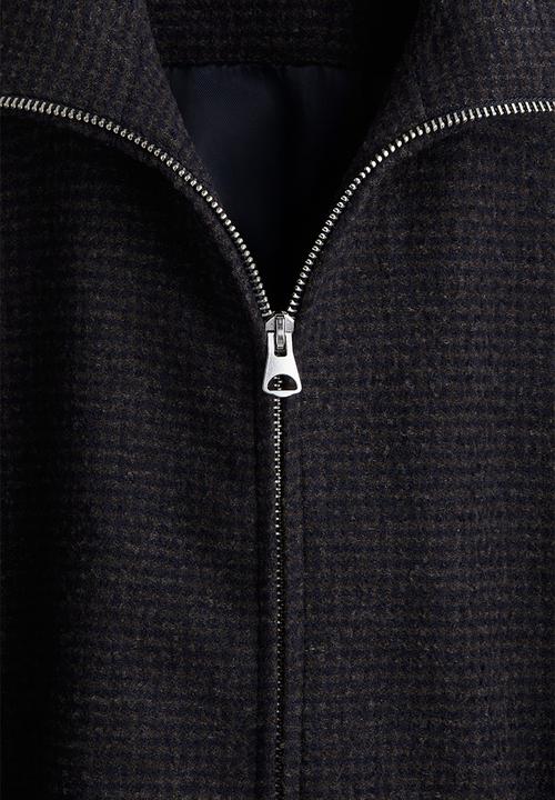H&M - Woven jacket - dark blue checked