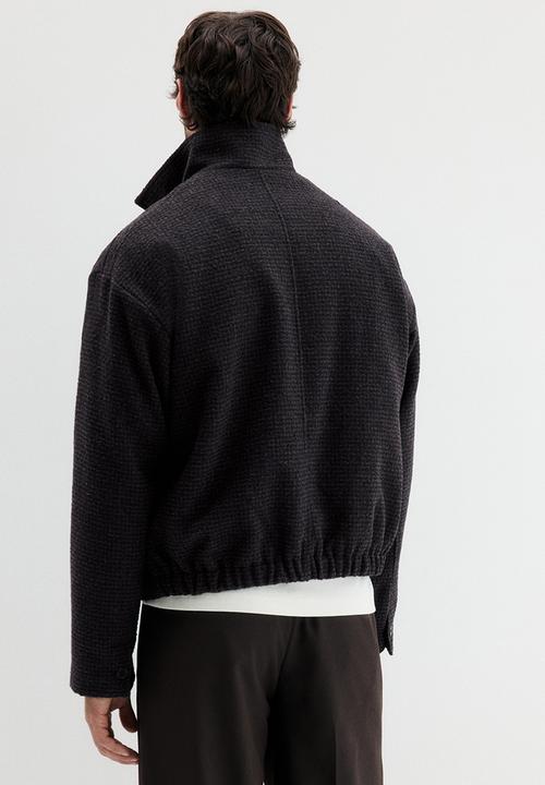 H&M - Woven jacket - dark blue checked