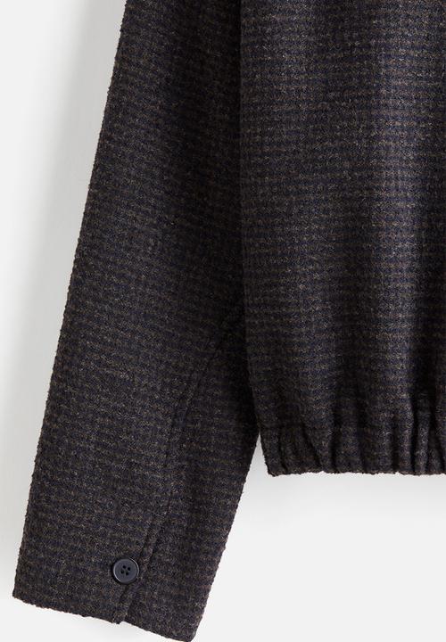 H&M - Woven jacket - dark blue checked
