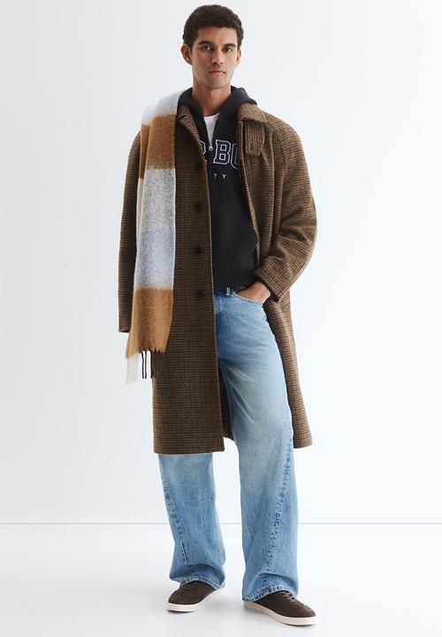 H&M - Car coat - dark brown checked